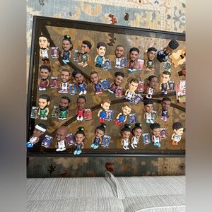NBA Mini Bobblehead Action Figures Assortment - Blue, Green, White, Red, Black